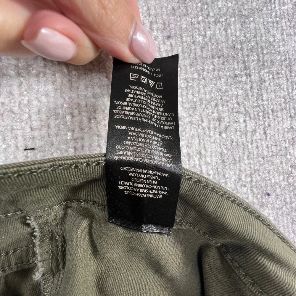 Banana Republic Womens‎ Olive Green Skinny Utility Pants High Rise Chino Size 10